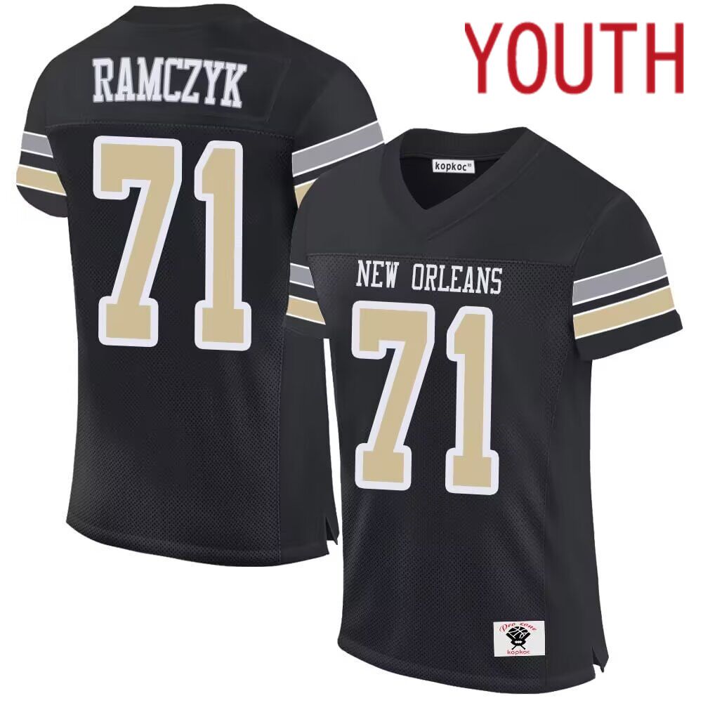 Youth  New York Giants #71 Ramczyk black 2024 Nike Limited NFL throwback Jersey->youth nfl jersey->Youth Jersey